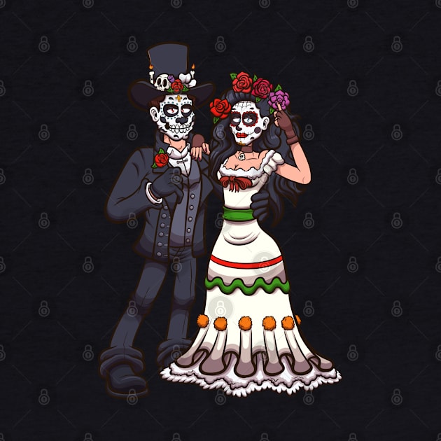 Sugar Skull Couple by TheMaskedTooner